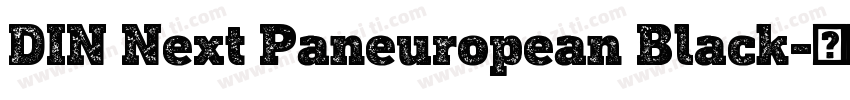 DIN Next Paneuropean Black字体转换